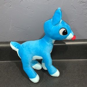 EUC Blue Reindeer stuffed animal  from Rudolph movie